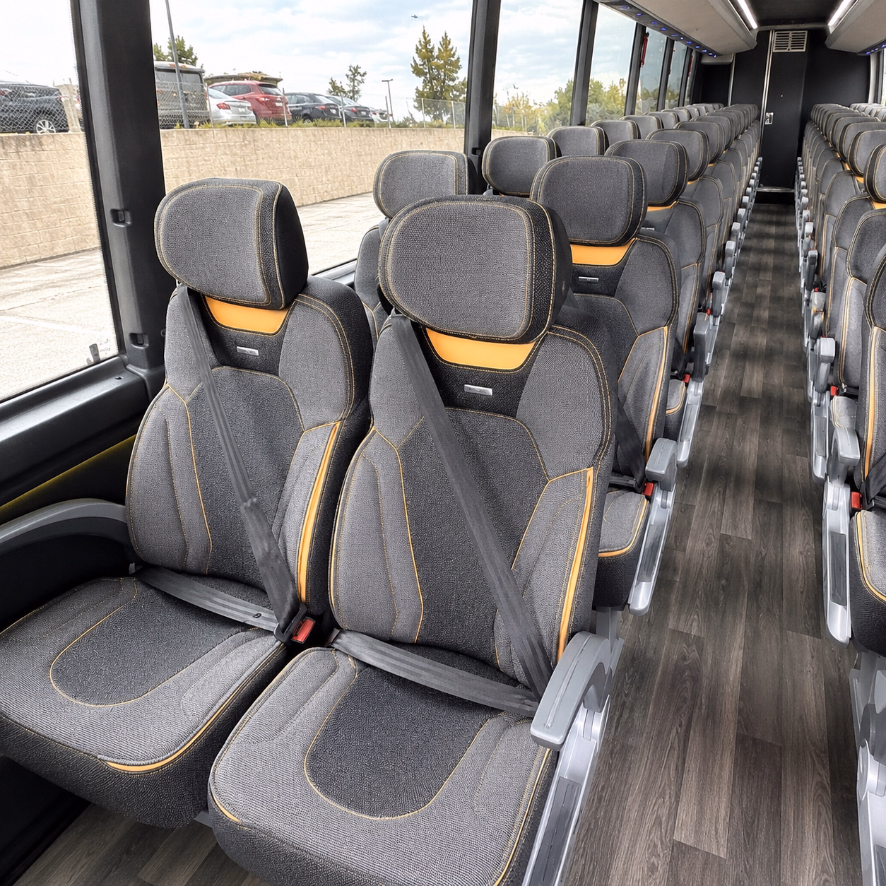 oceanside charter bus rental inside